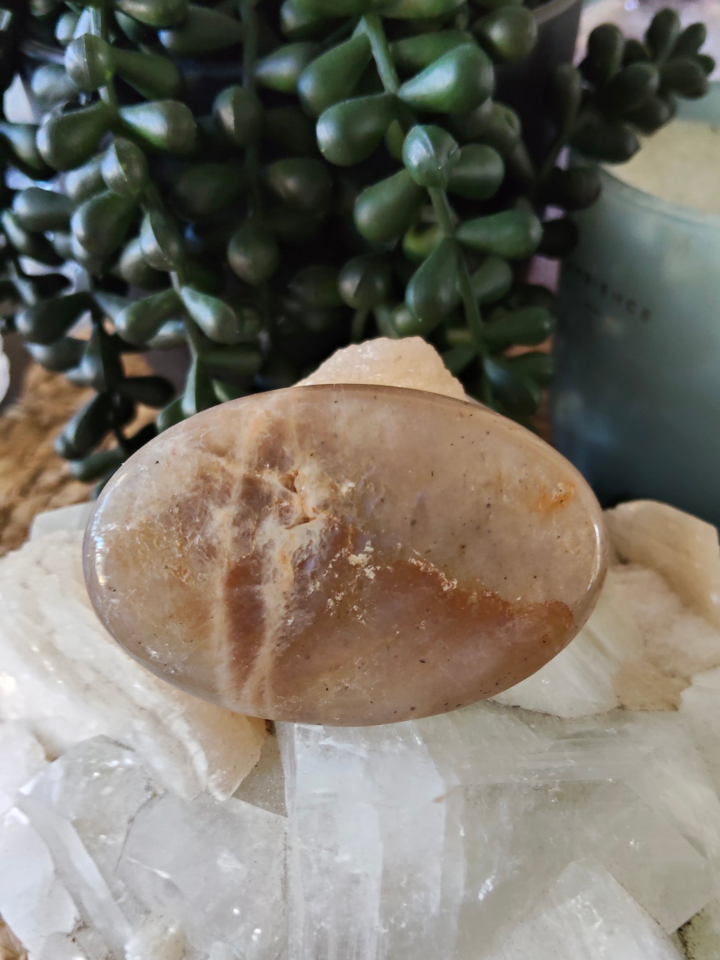 Peach Moonstone Palmstones