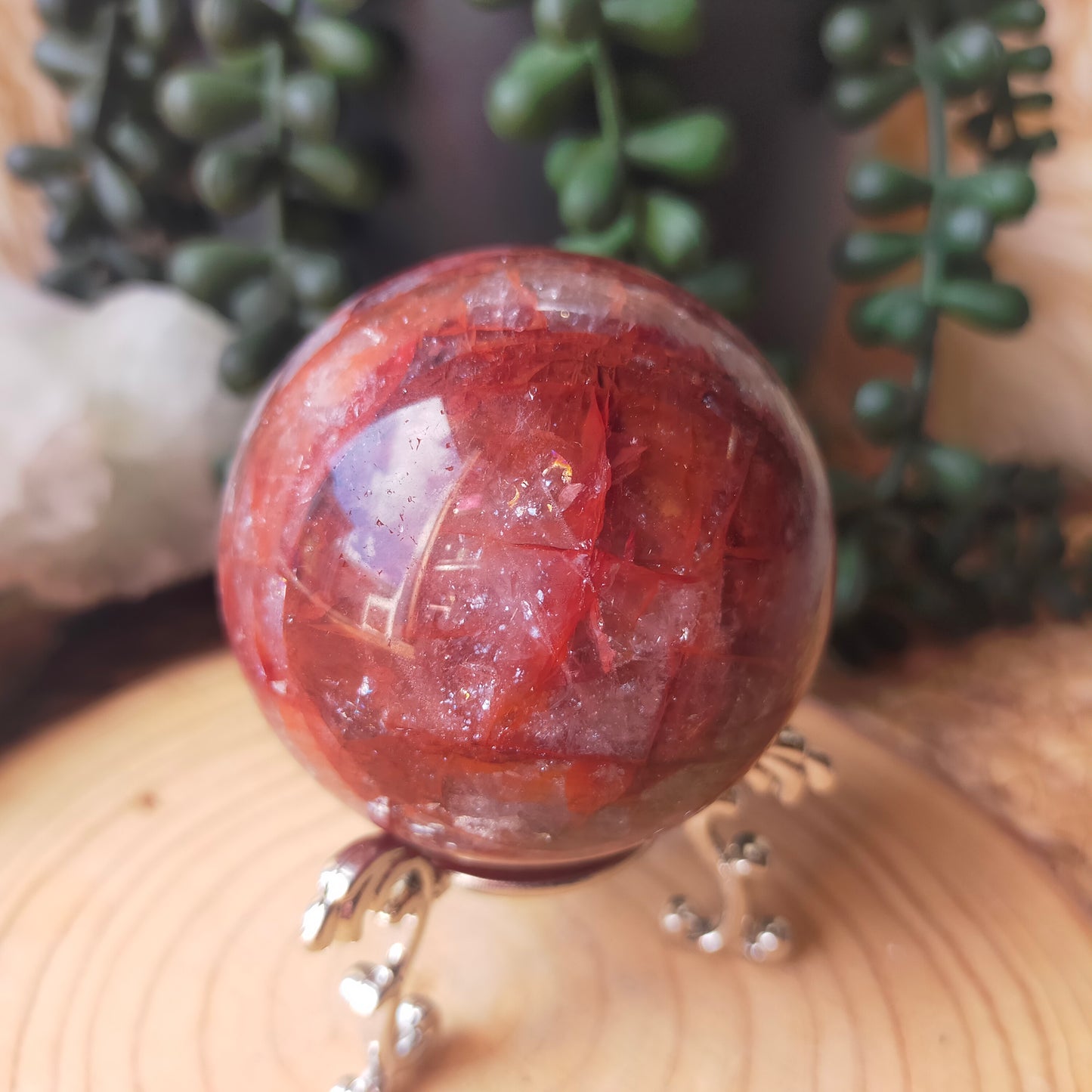 Fire Quartz Sphere