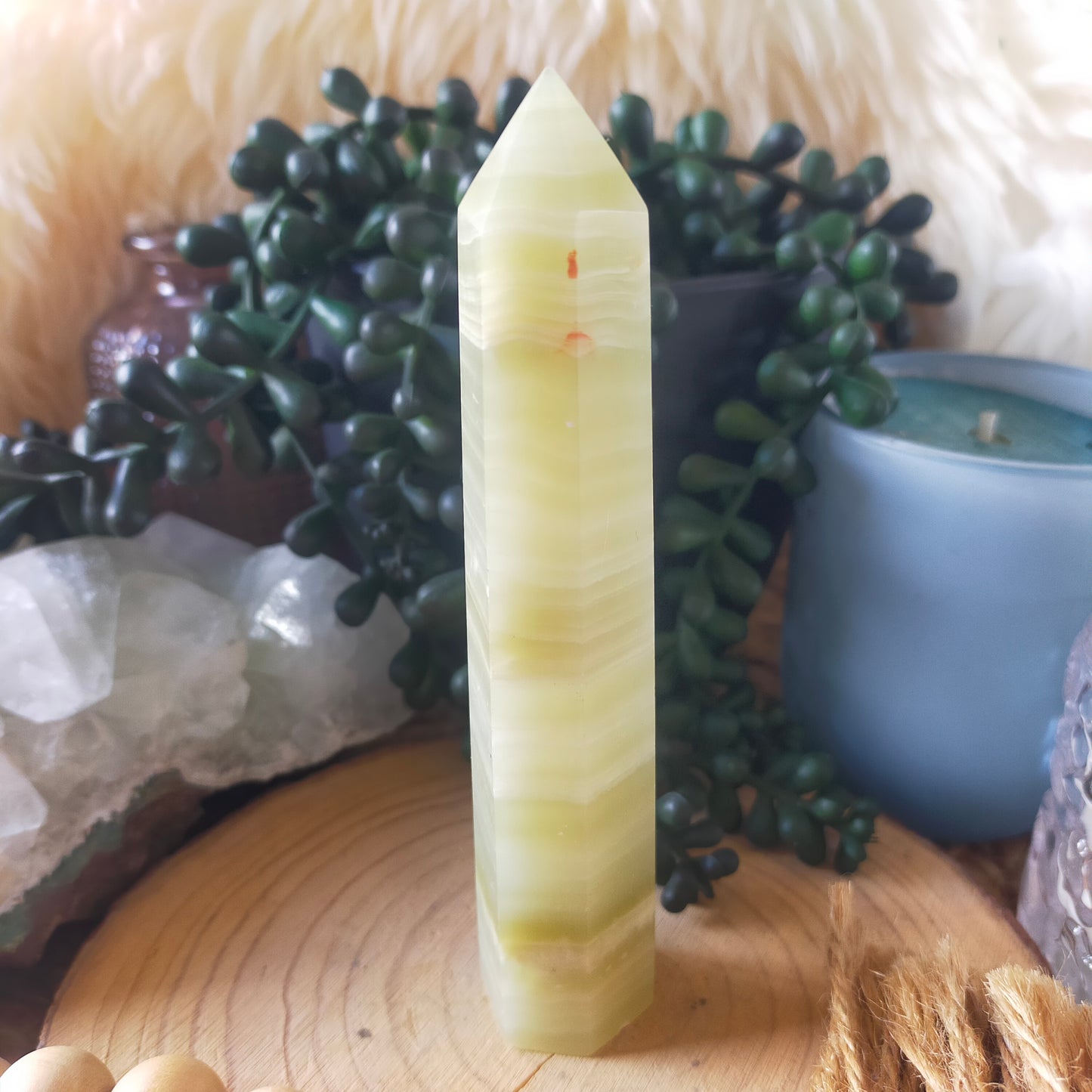 Banded Calcite Point