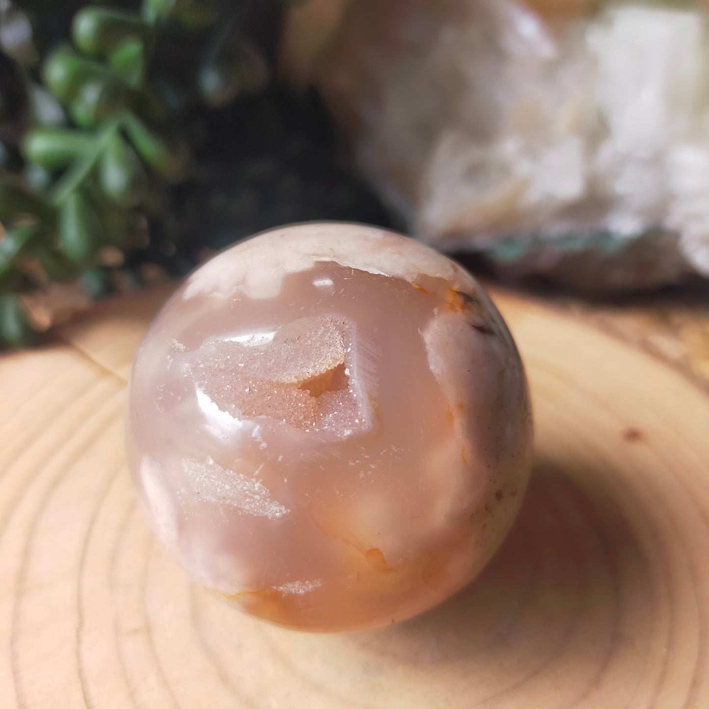 Flower Agate Sphere