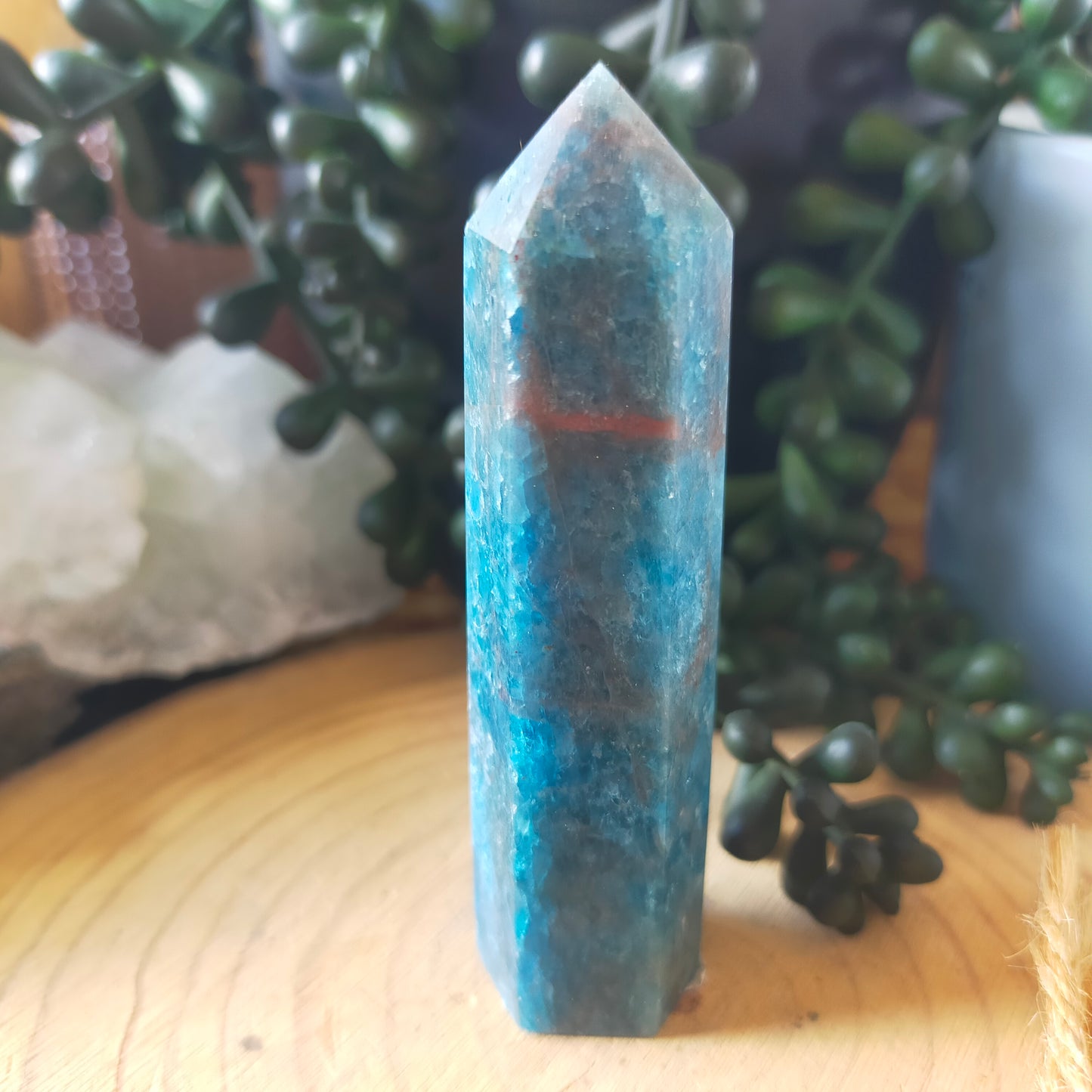 Blue Apatite Point