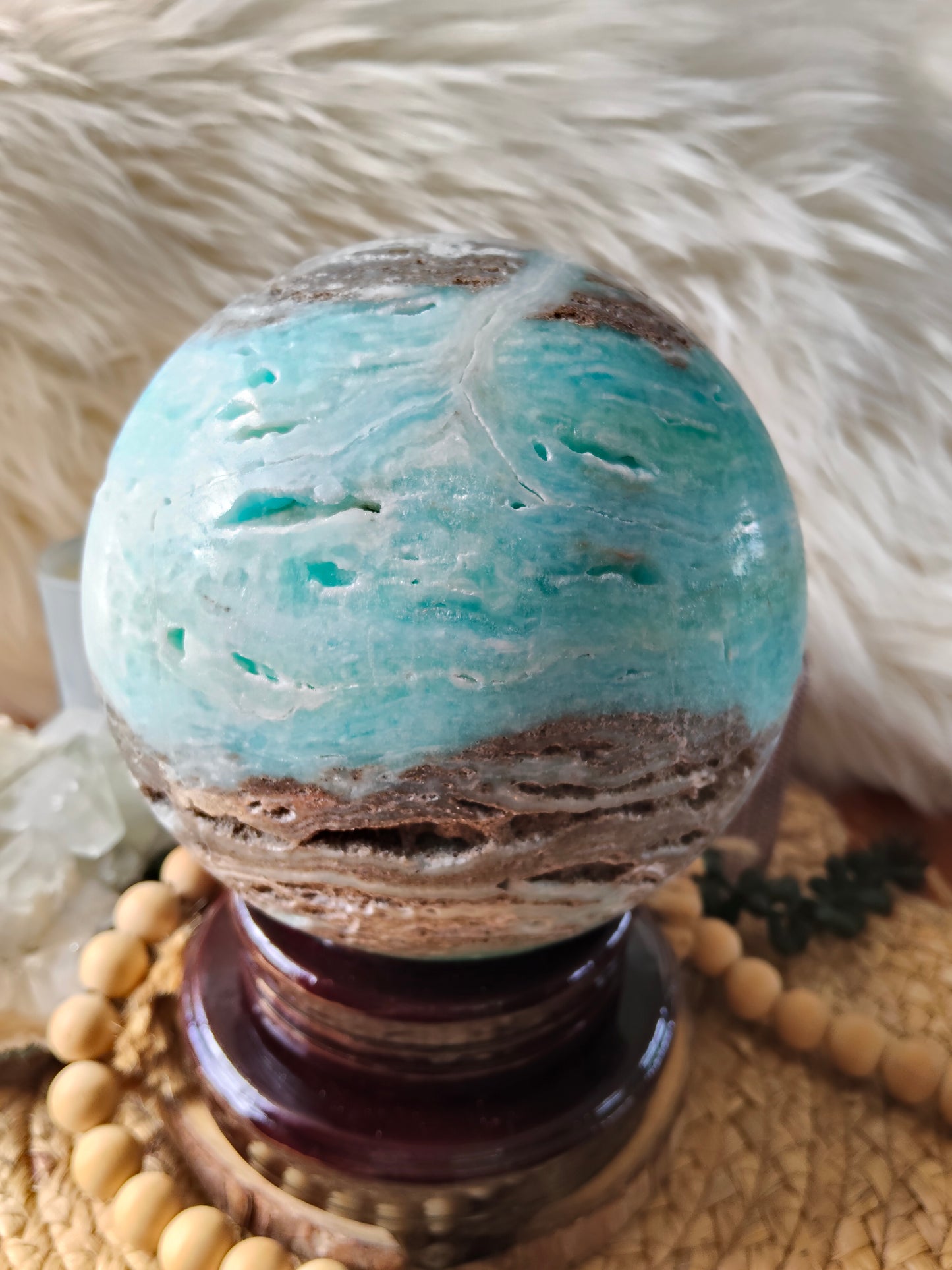 Large Hemimorphite Sphere