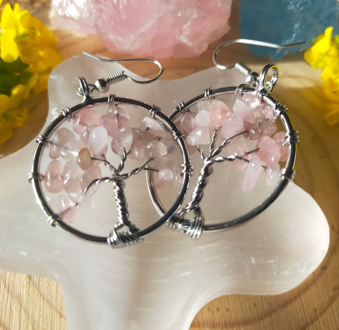 Tree of Life Chip Earrings
