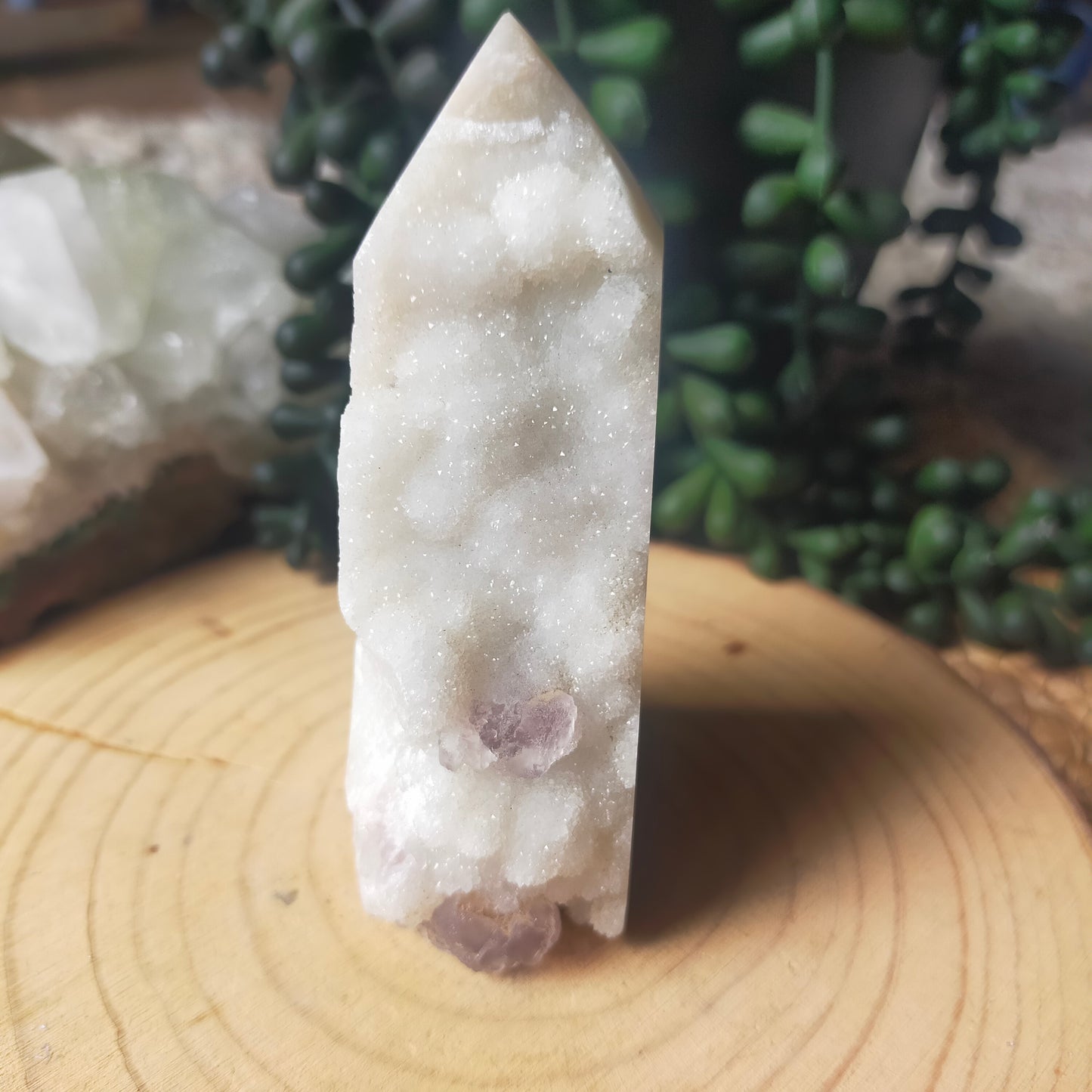 Sugar Fluorite Point