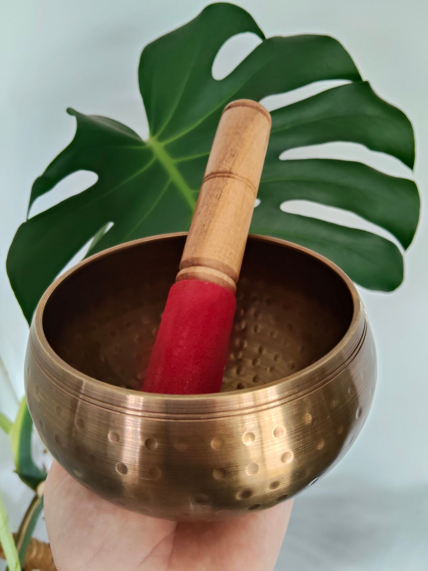 Hand Hammered Brass Sing Bowl Medium