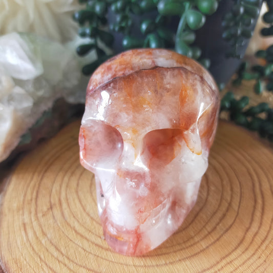 Fire Quartz Skull