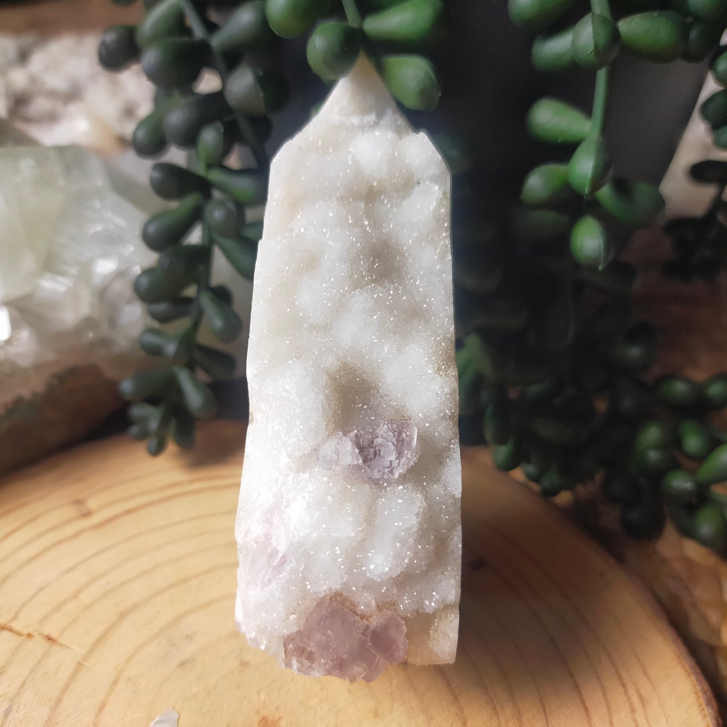Sugar Fluorite Point