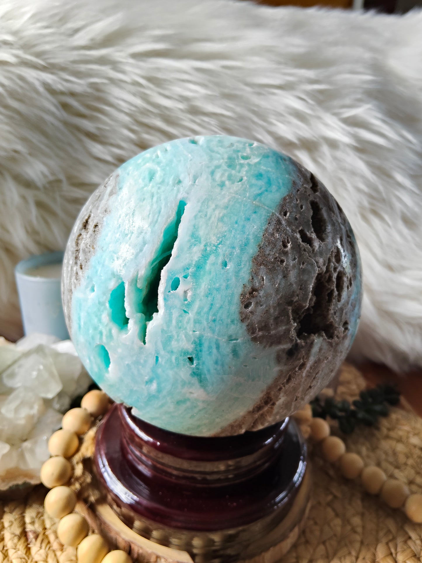 Large Hemimorphite Sphere