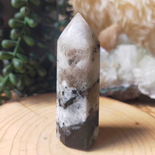 Rainbow Moonstone Point