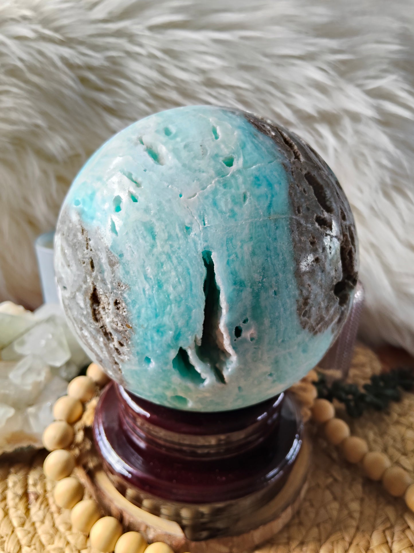 Large Hemimorphite Sphere
