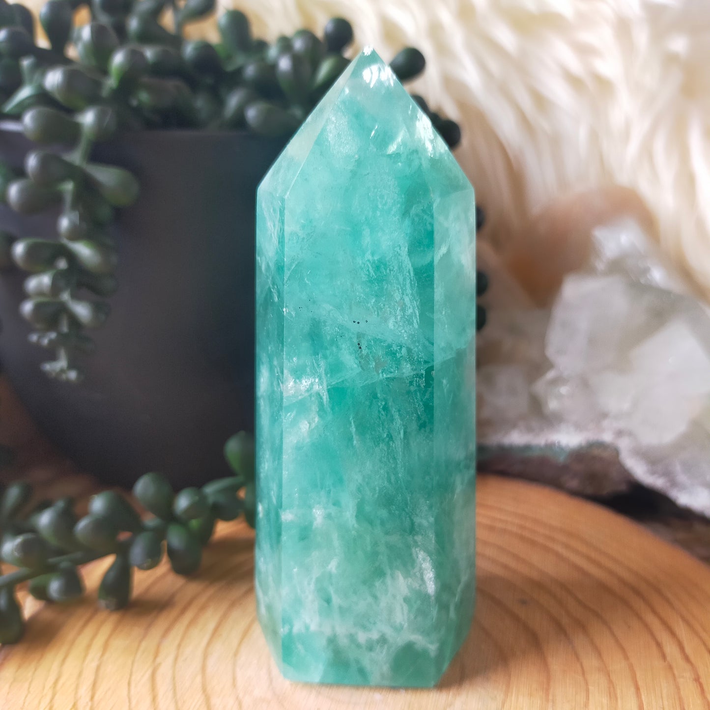 Green Fluorite Point