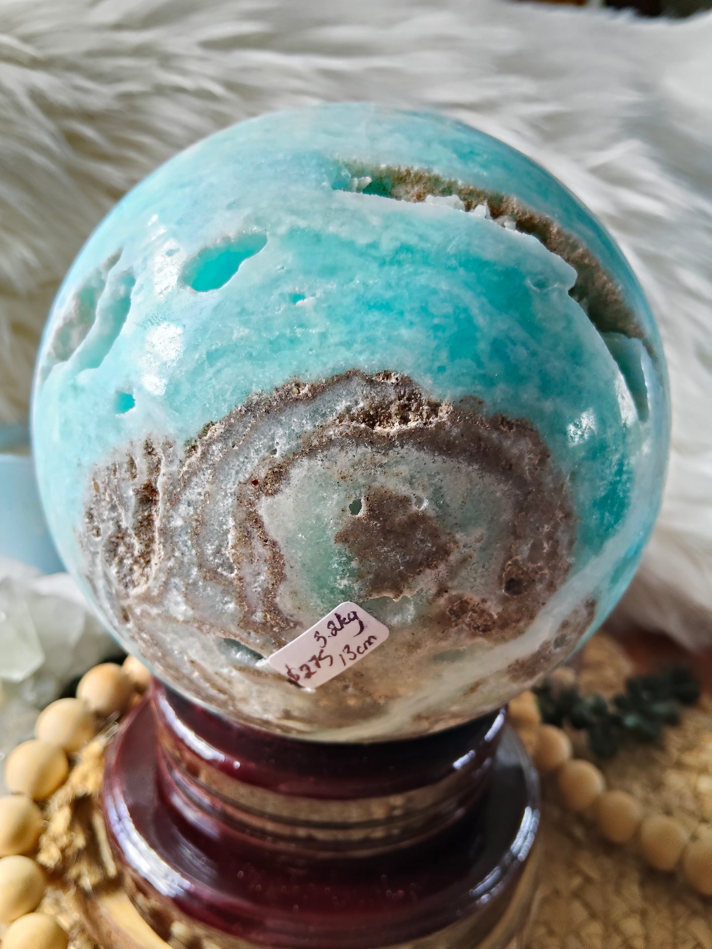 Large Hemimorphite Sphere