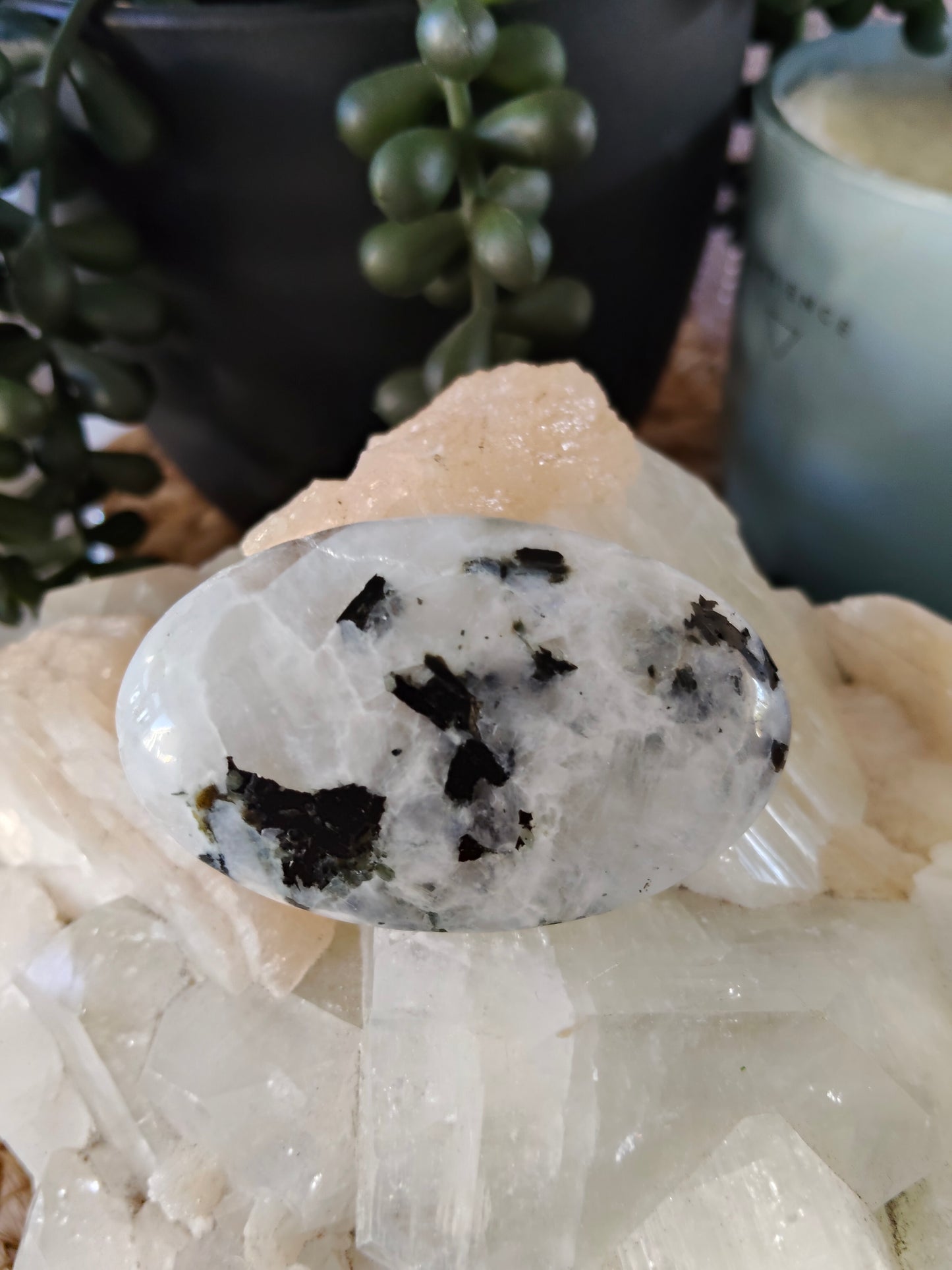 Rainbow Moonstone Palmstones