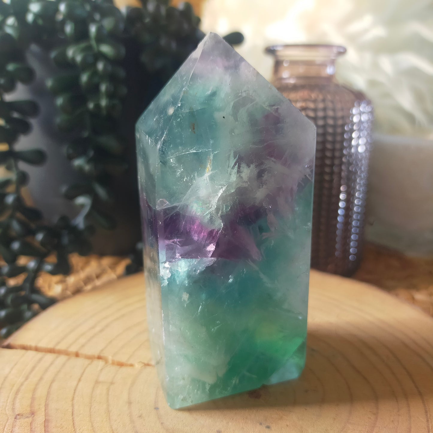 Feather Fluorite Chunky Point