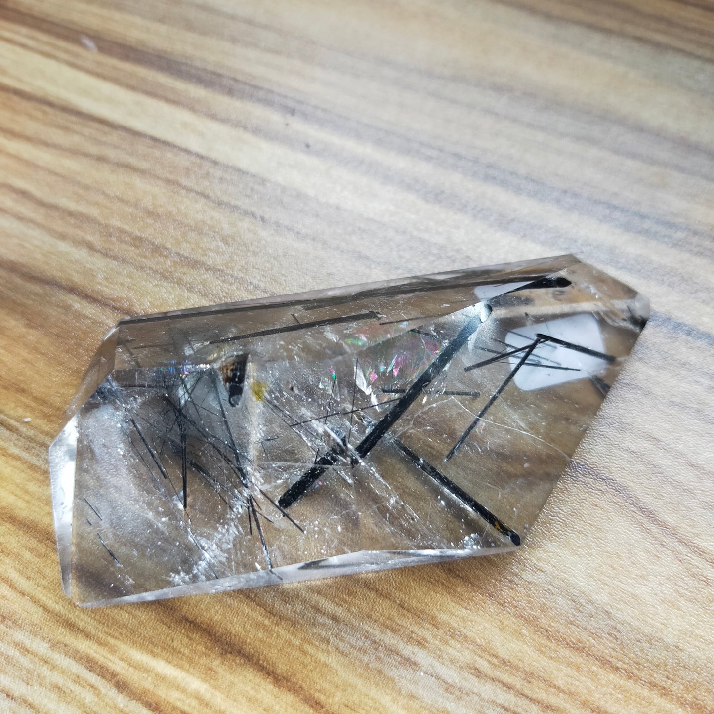 Black Tourmaline in Quartz Freeform