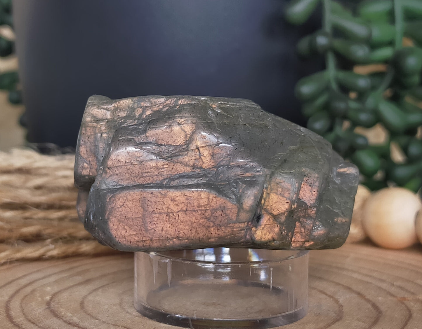 Semi Polished Labradorite Chunk