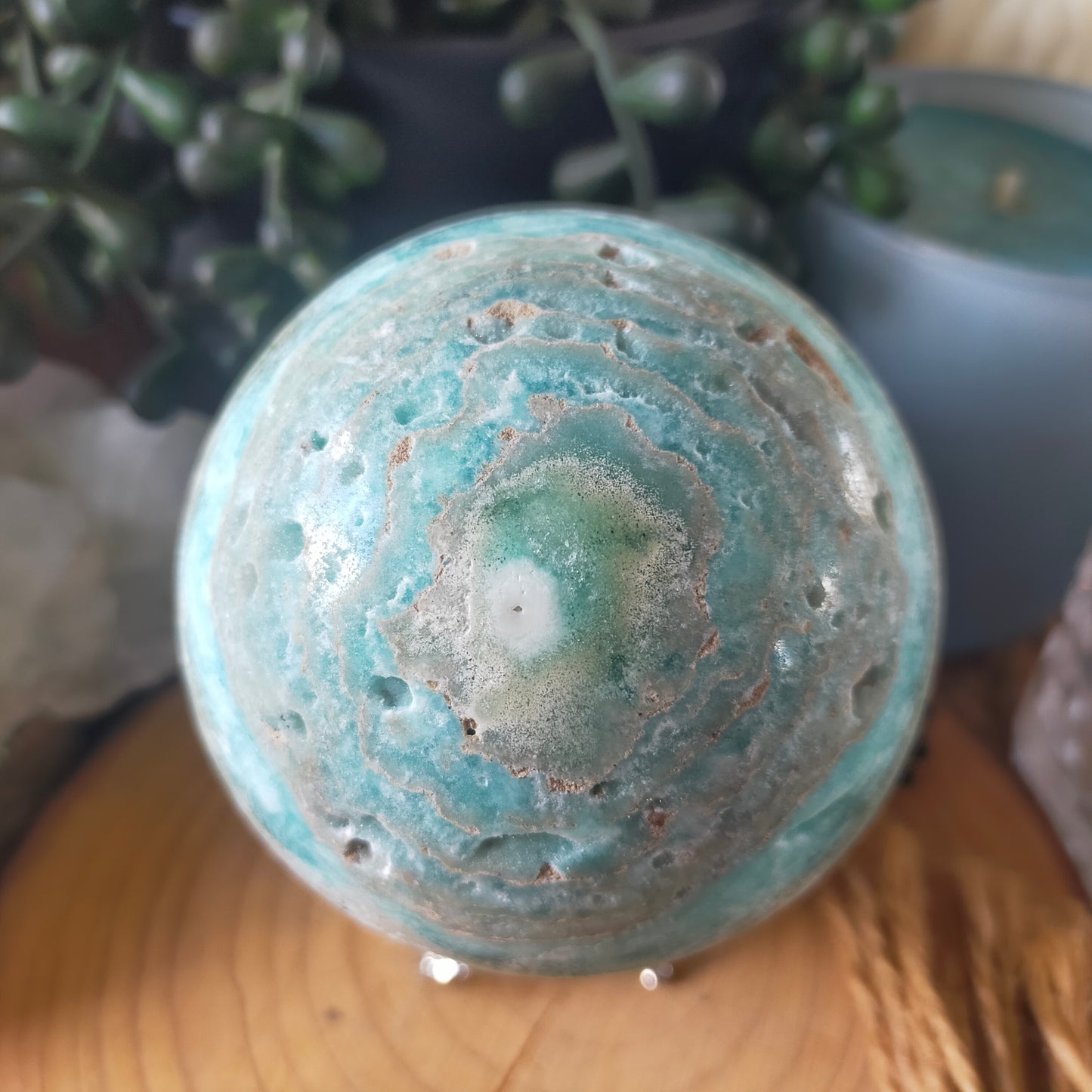 Hemimorphite Sphere
