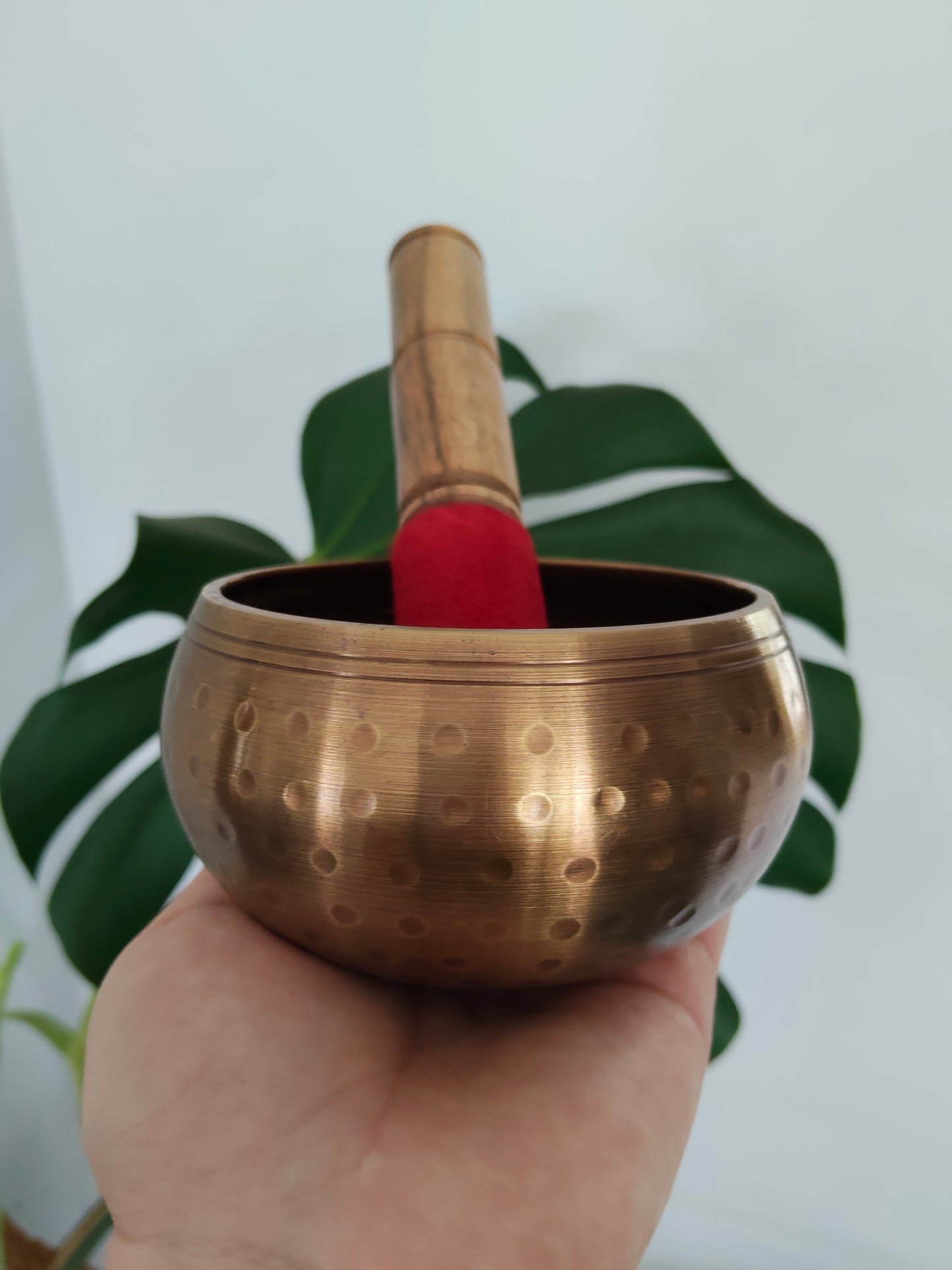 Hand Hammered Brass Singing Bowl Small