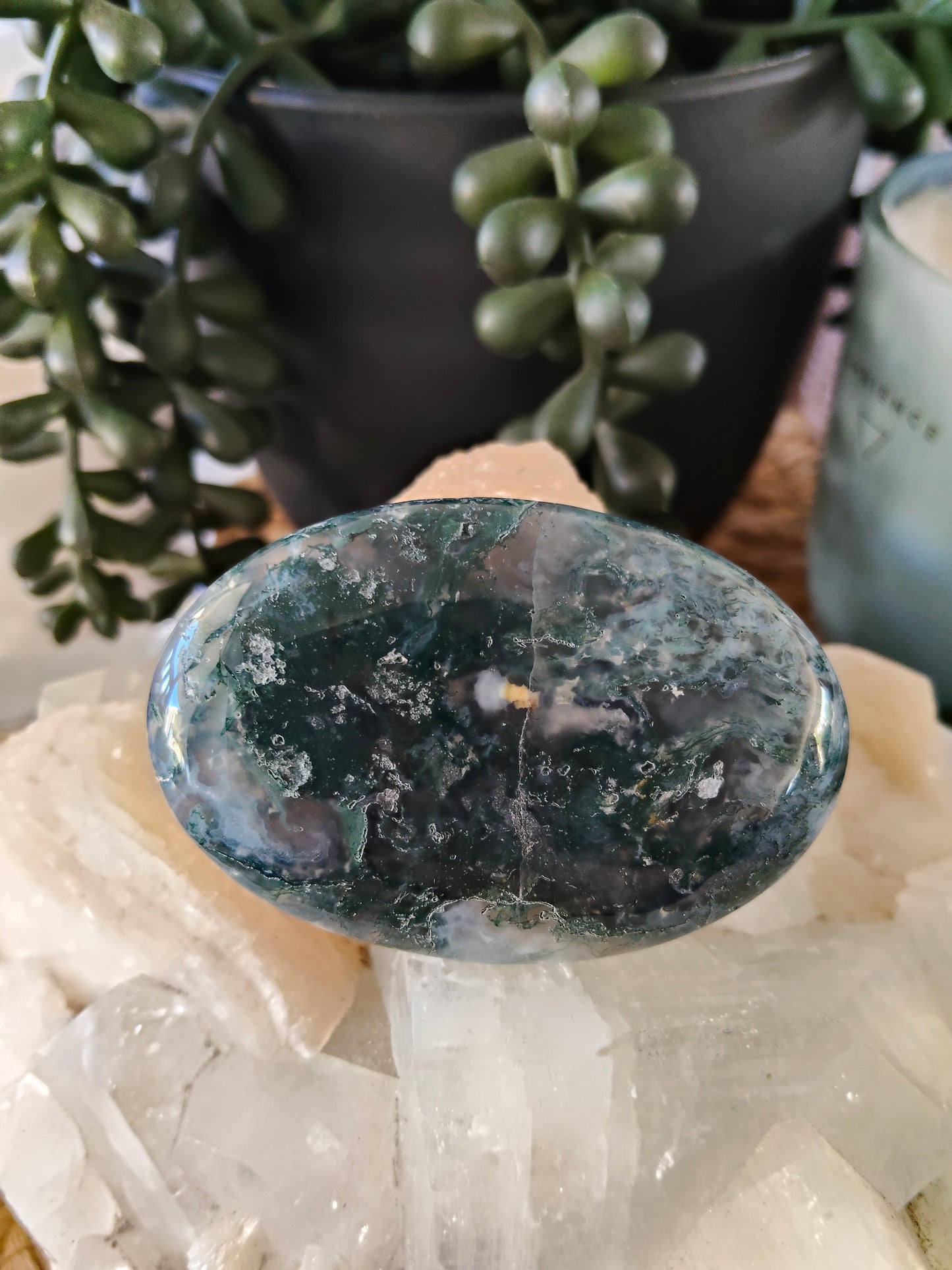 Moss Agate Palmstone