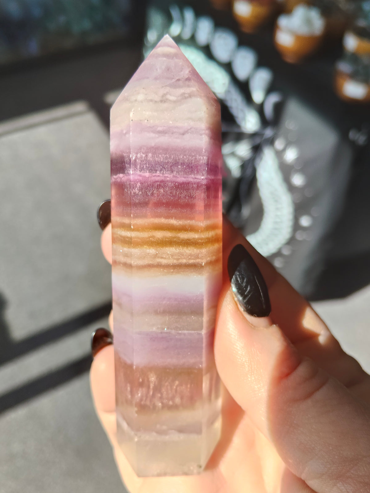 Candy Fluorite Point