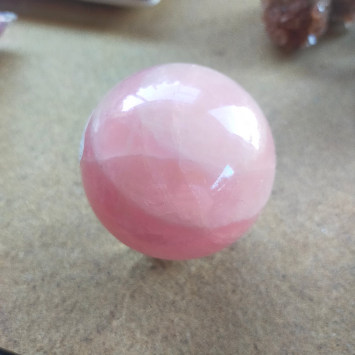 Aura Rose Quartz Sphere