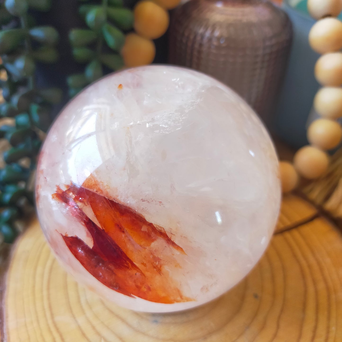 Fire Quartz Sphere