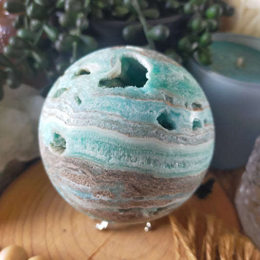 Hemimorphite Sphere