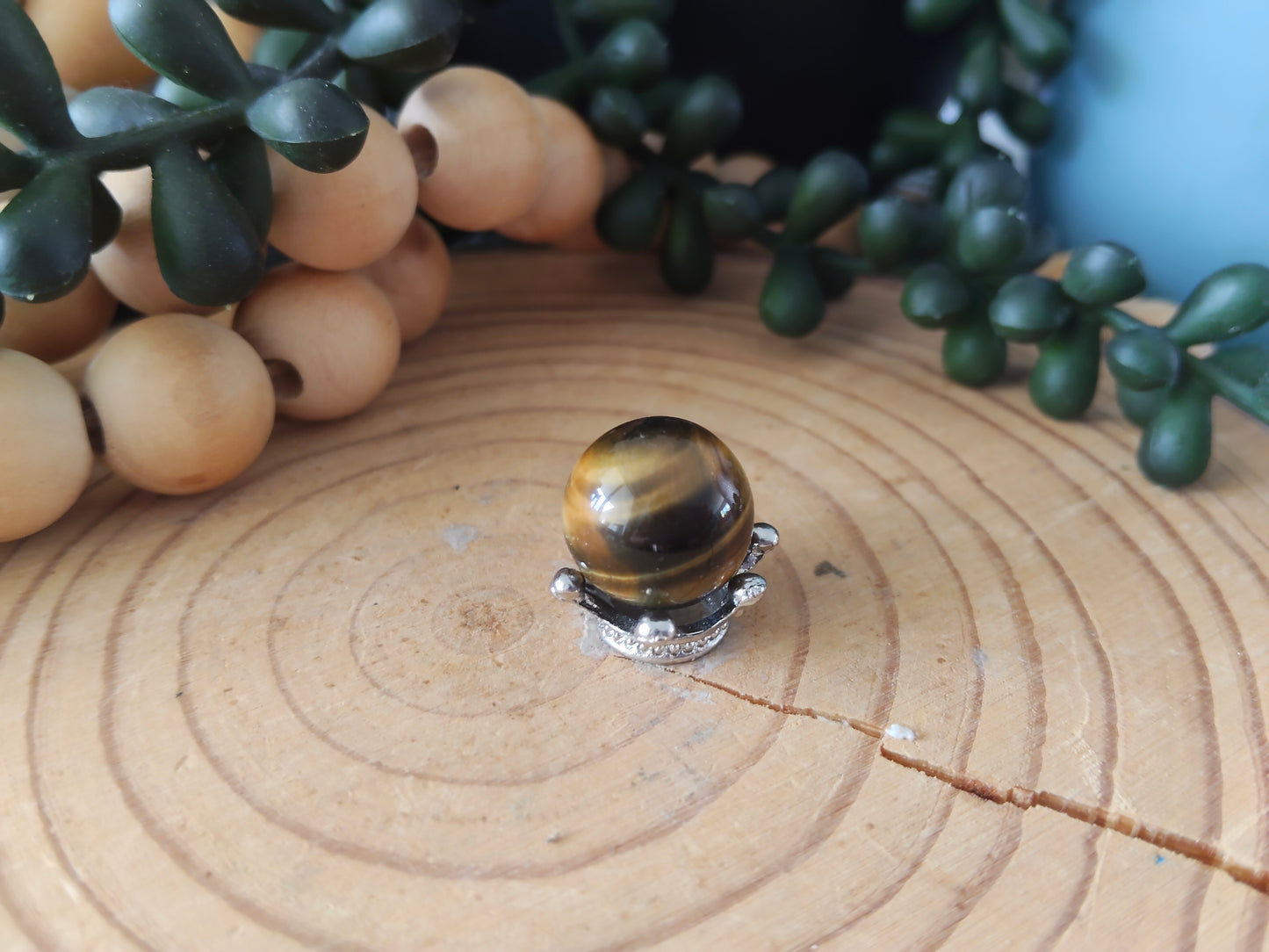 Mini Tigers Eye Spheres