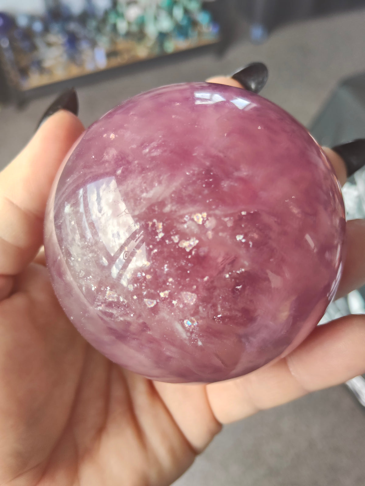 Stunning Purple Fluorite Sphere