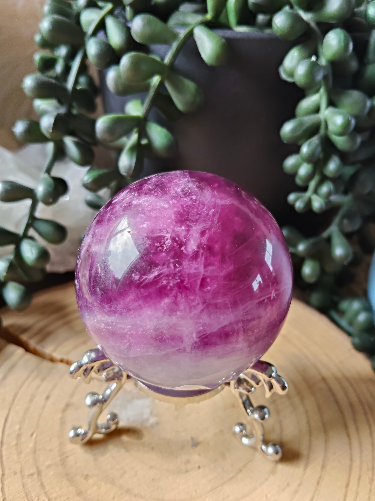 Gorgeous Purple/Pink Fluorite Spheres