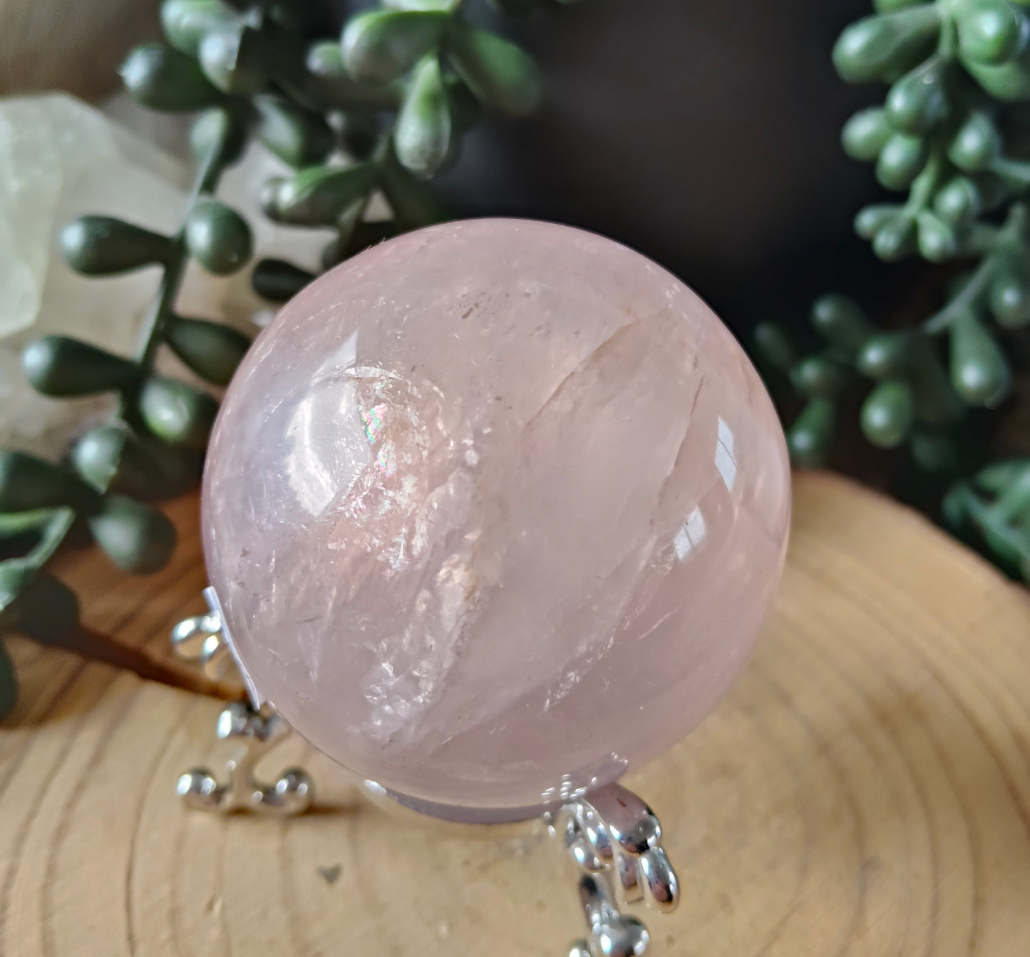 Asterism Rose Quartz Spheres