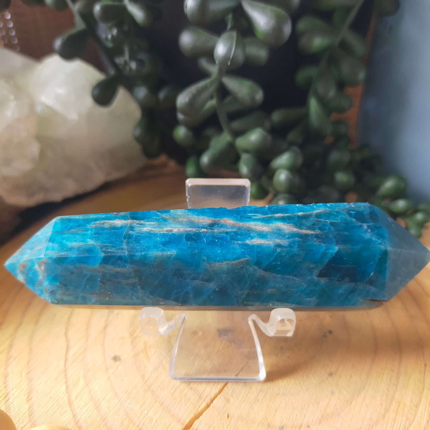 Blue Apatite Double Terminated Point