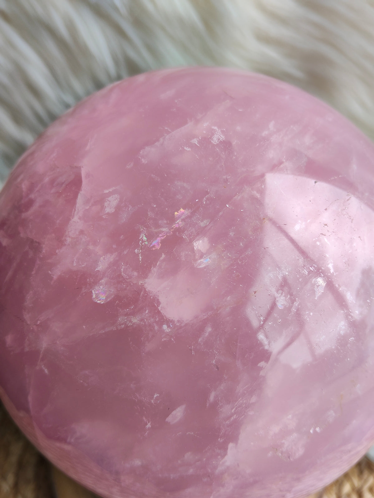 Large Rose Quartz Sphere