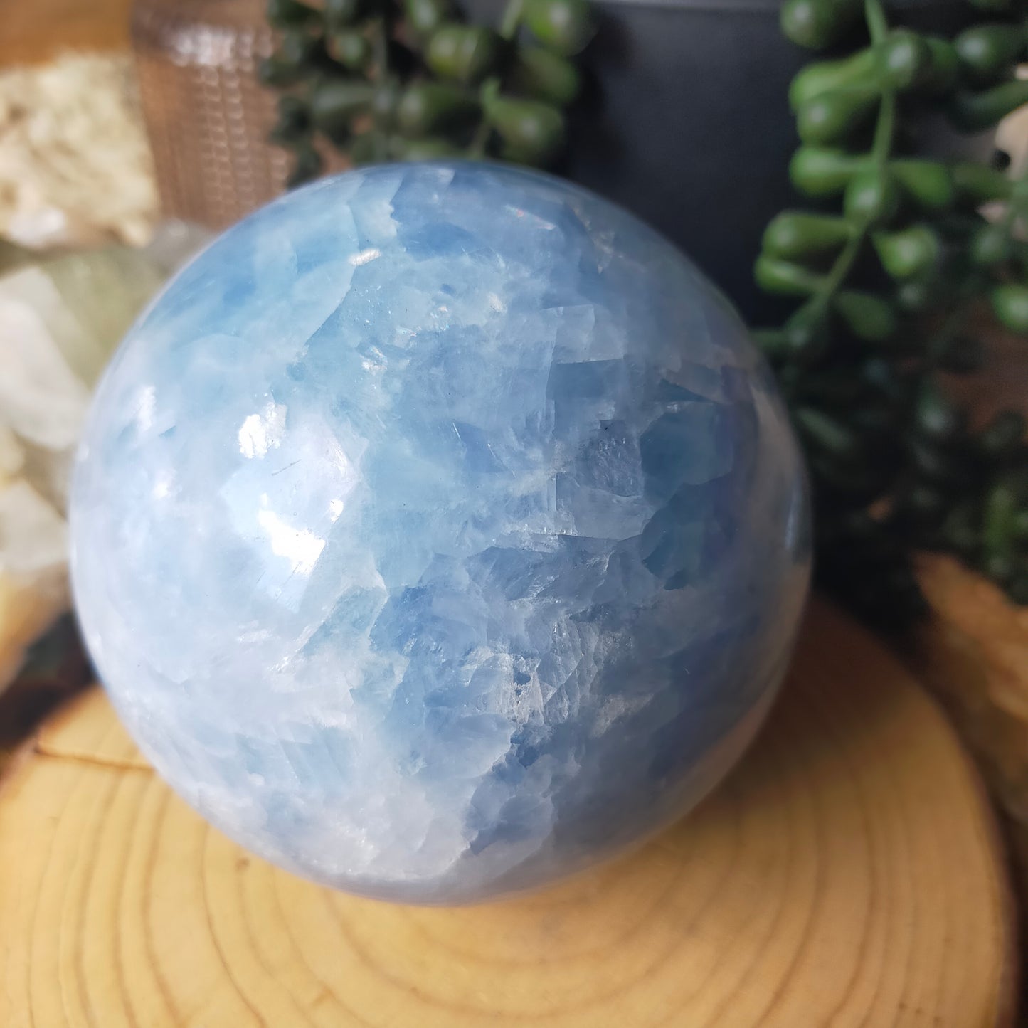 Blue Calcite Sphere