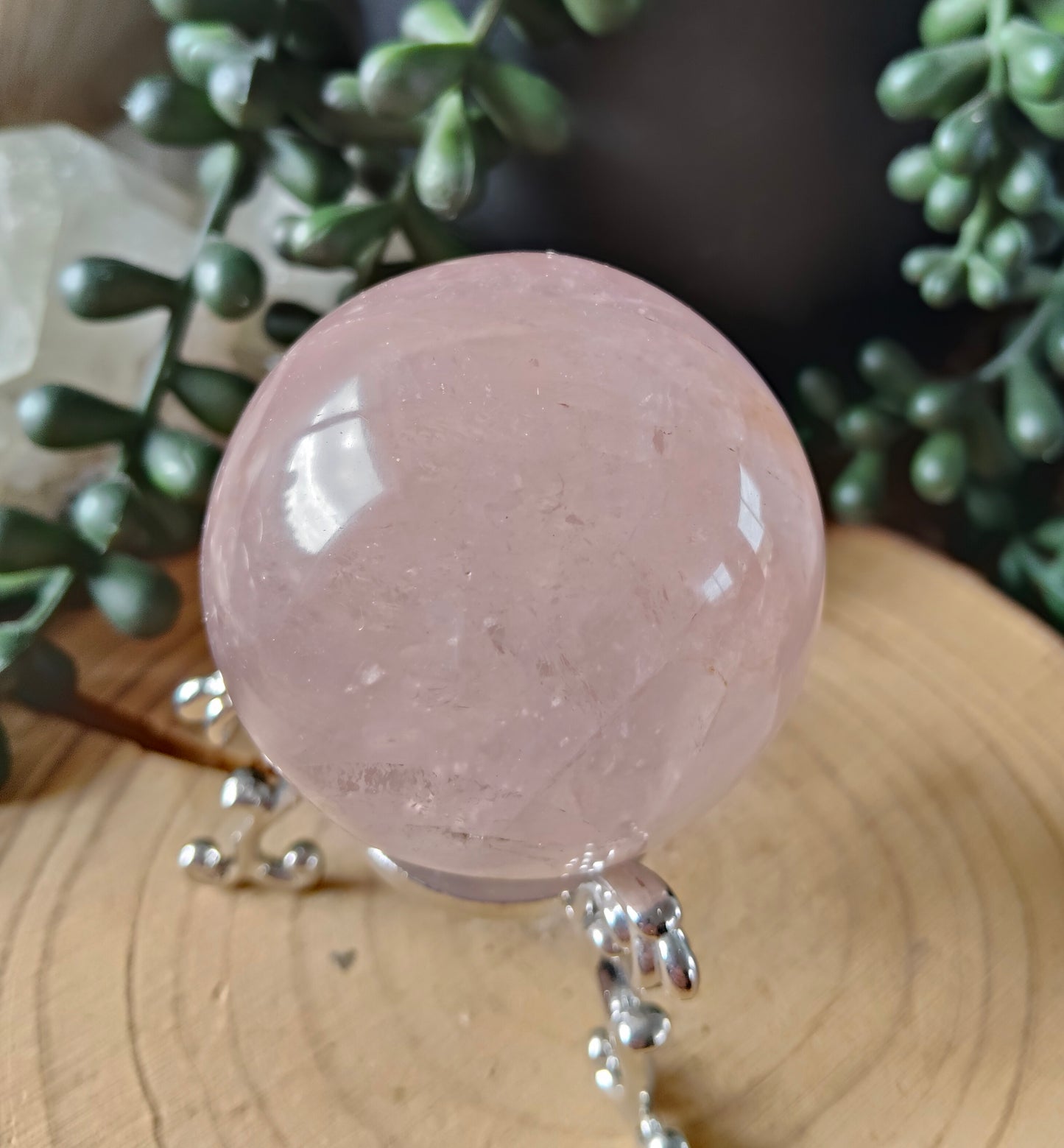 Asterism Rose Quartz Spheres