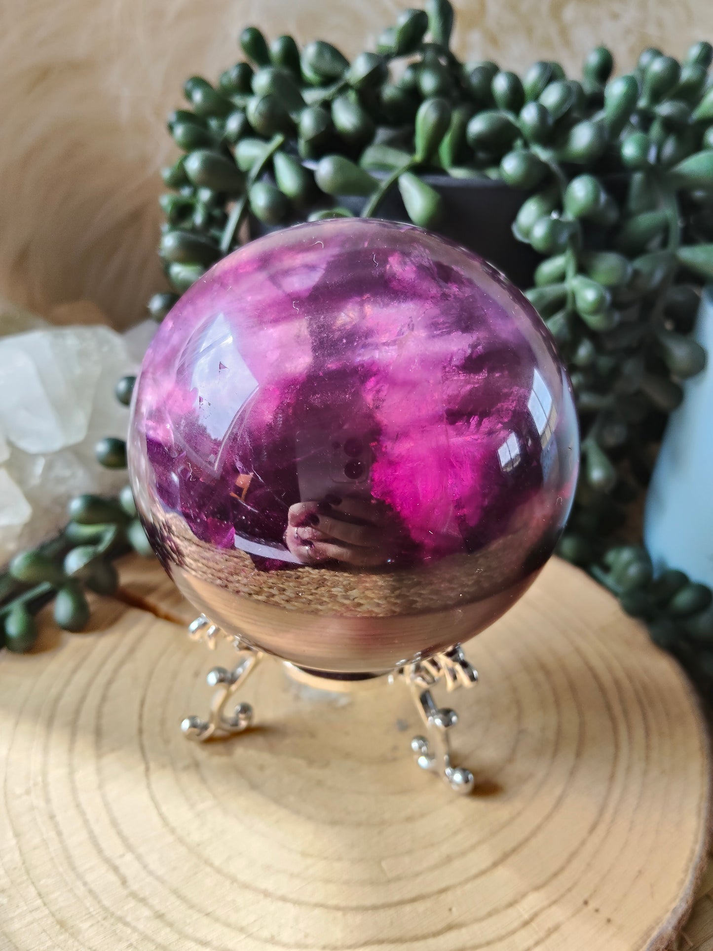 Gorgeous Purple/Pink Fluorite Spheres