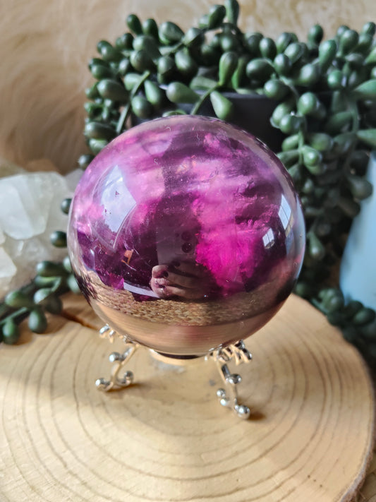 Gorgeous Purple/Pink Fluorite Spheres
