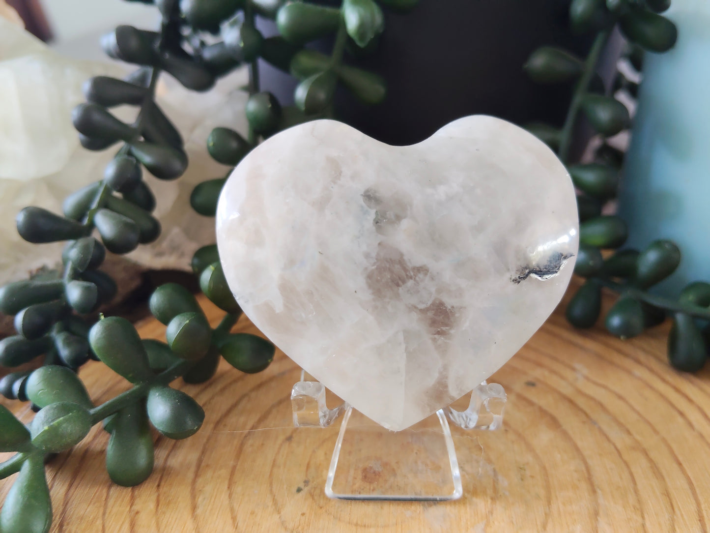 Rainbow Moonstone Hearts