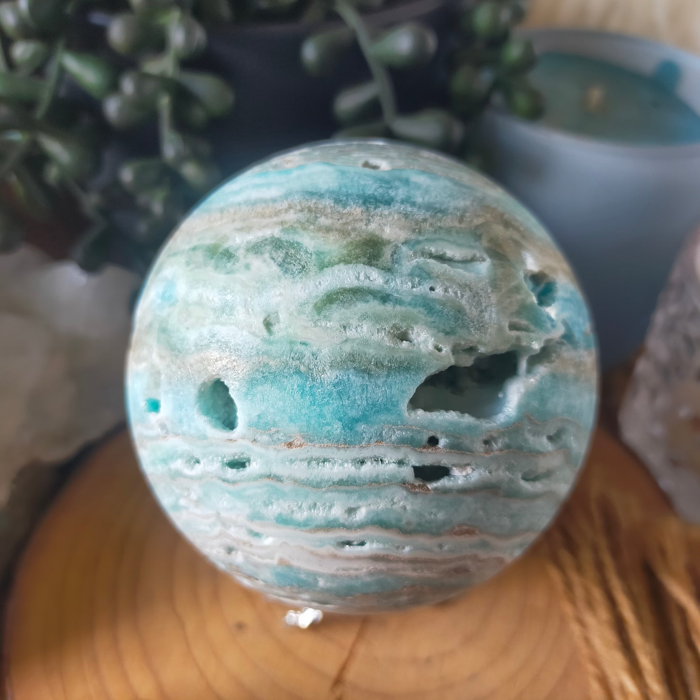 Hemimorphite Sphere