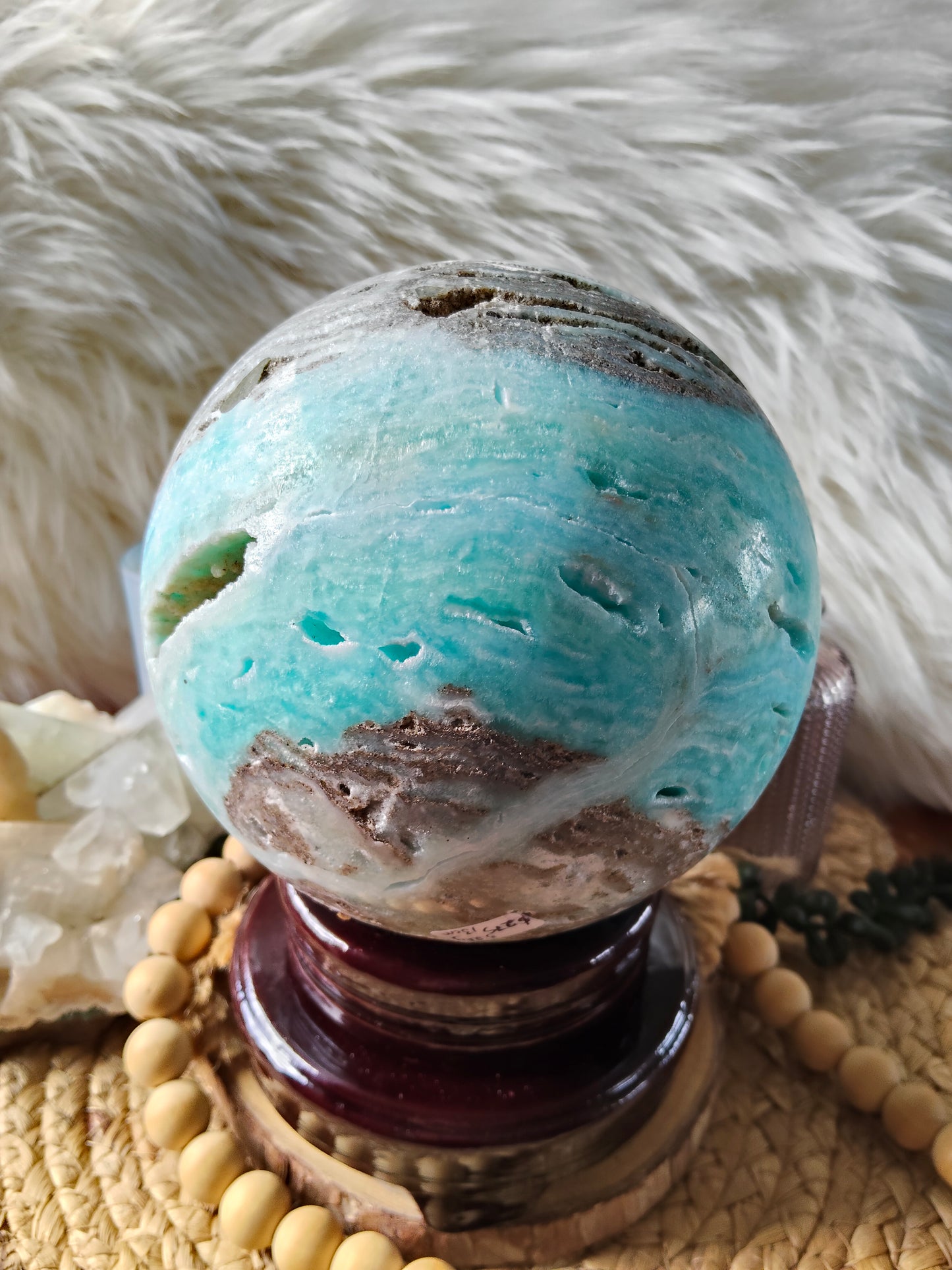 Large Hemimorphite Sphere