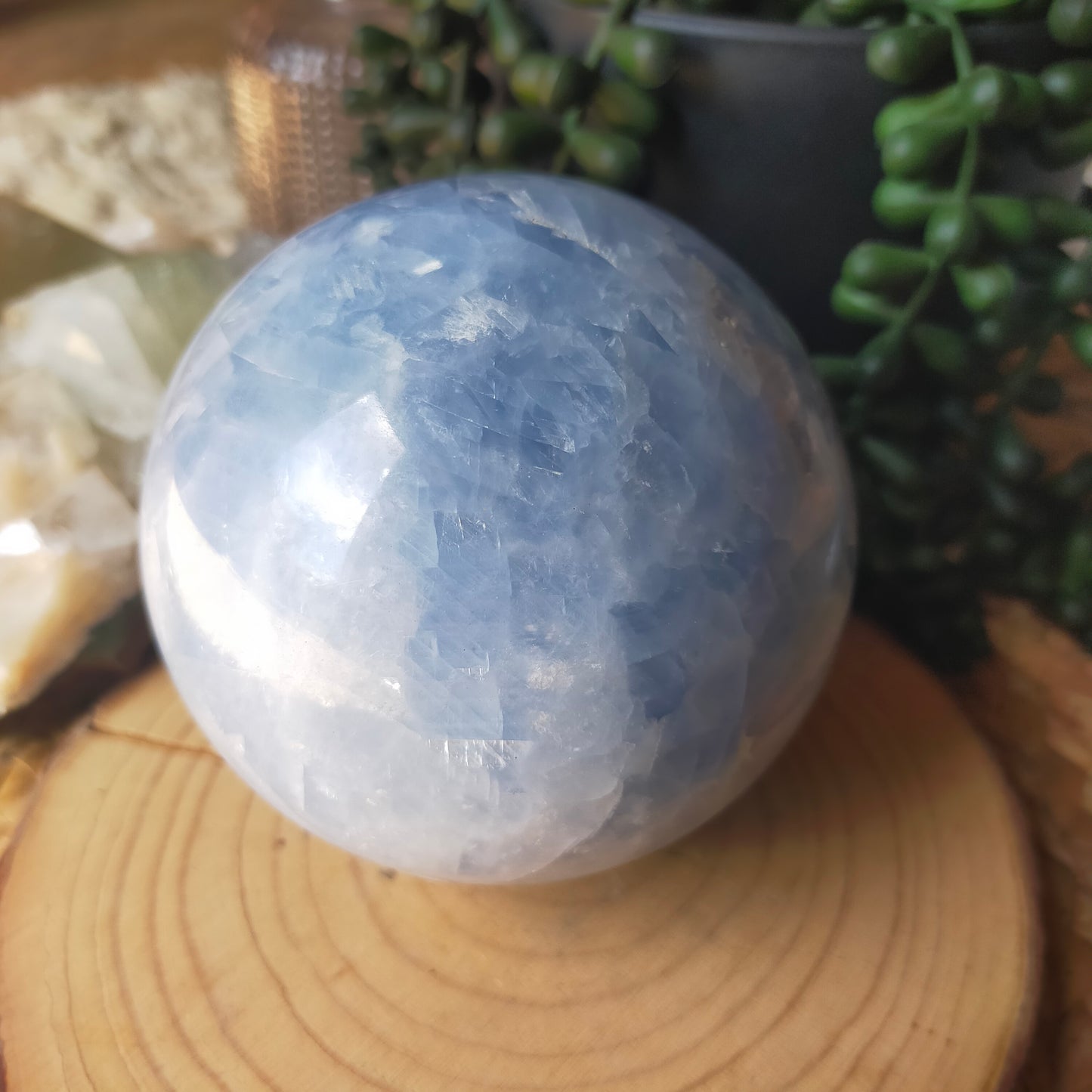 Blue Calcite Sphere