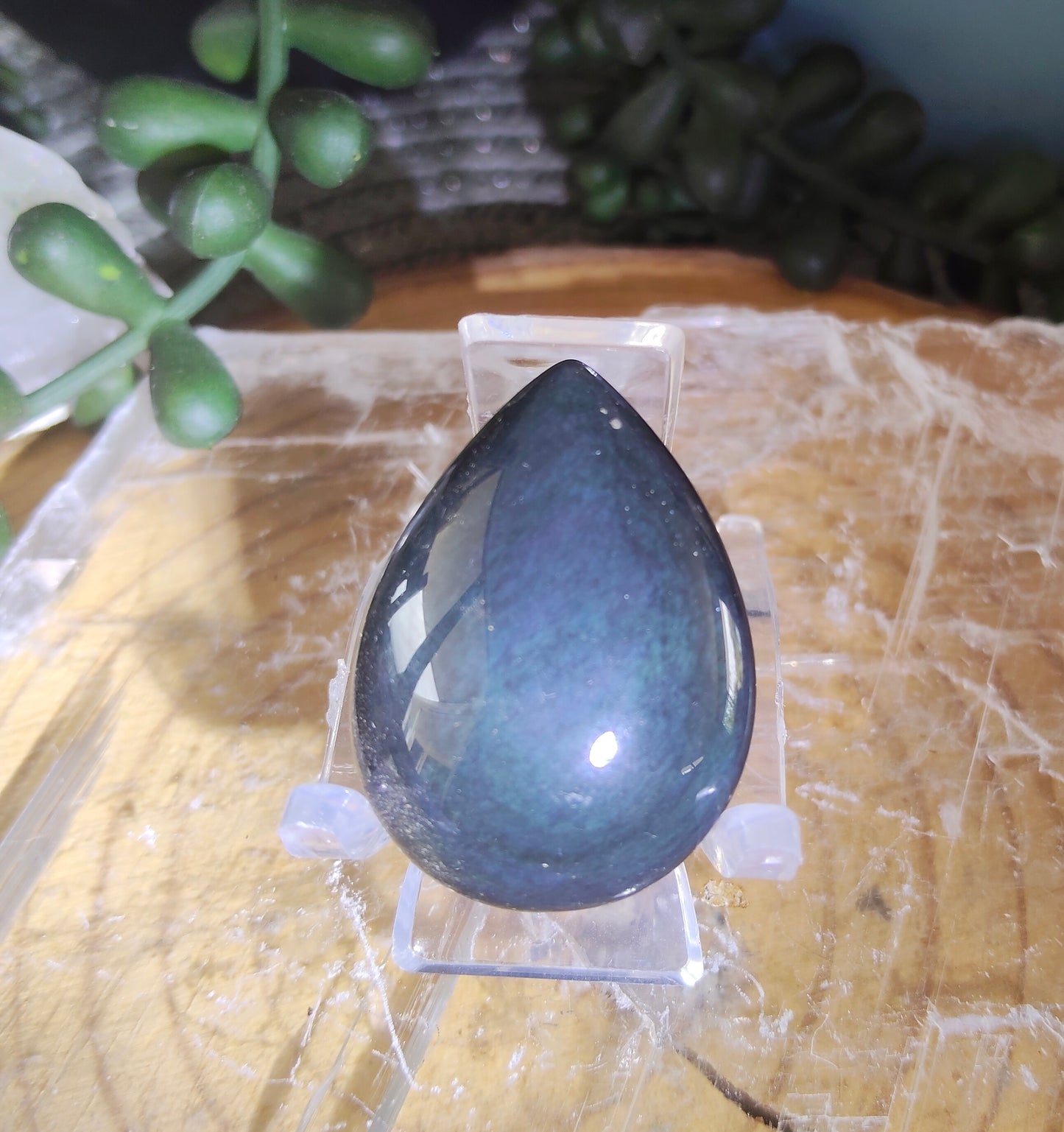 Rainbow Obsidian Teardrops