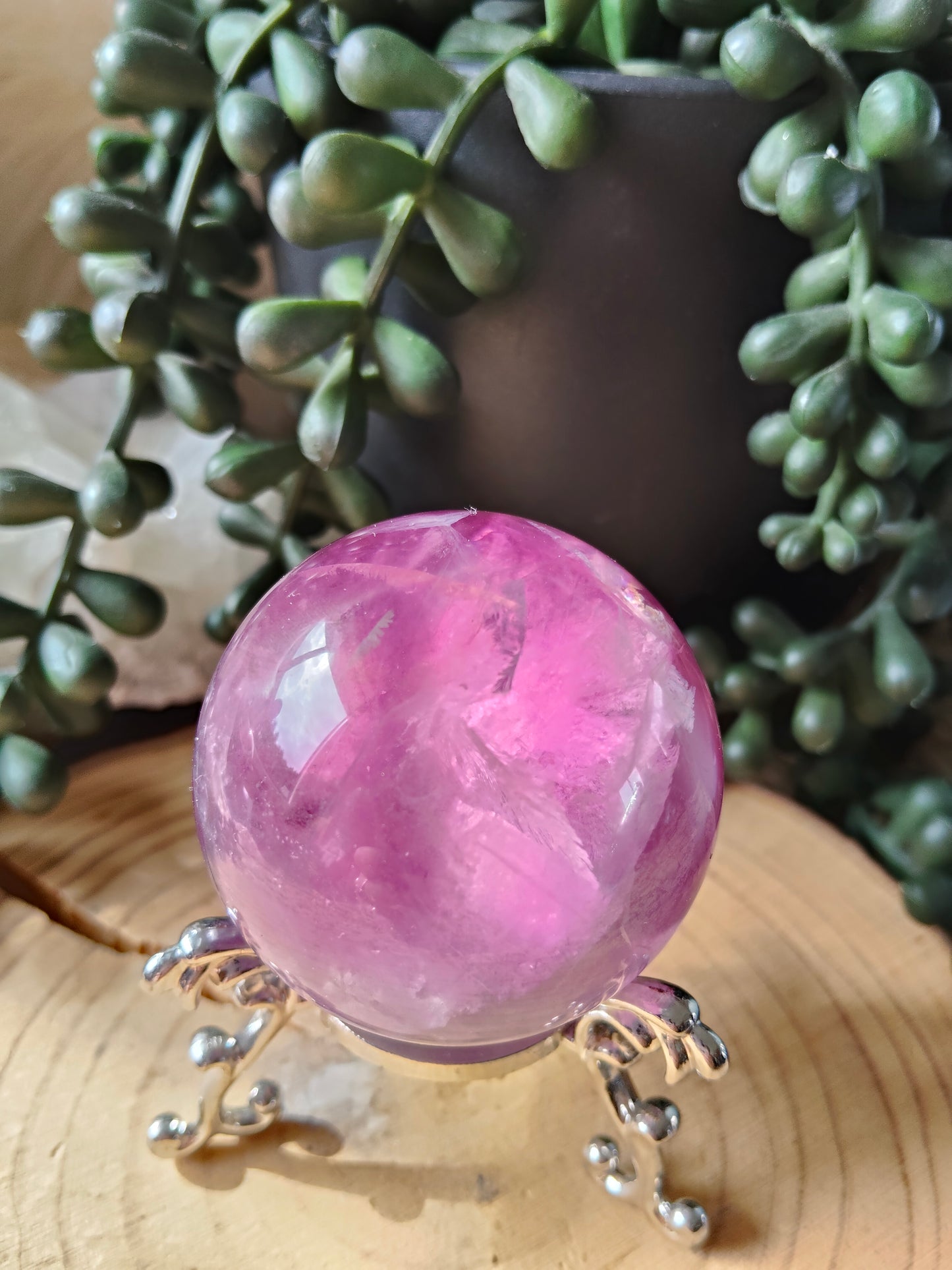 Gorgeous Purple/Pink Fluorite Spheres
