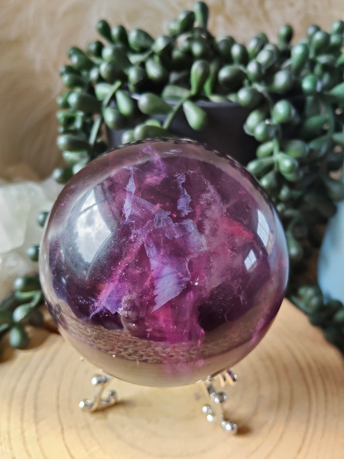 Gorgeous Purple/Pink Fluorite Spheres