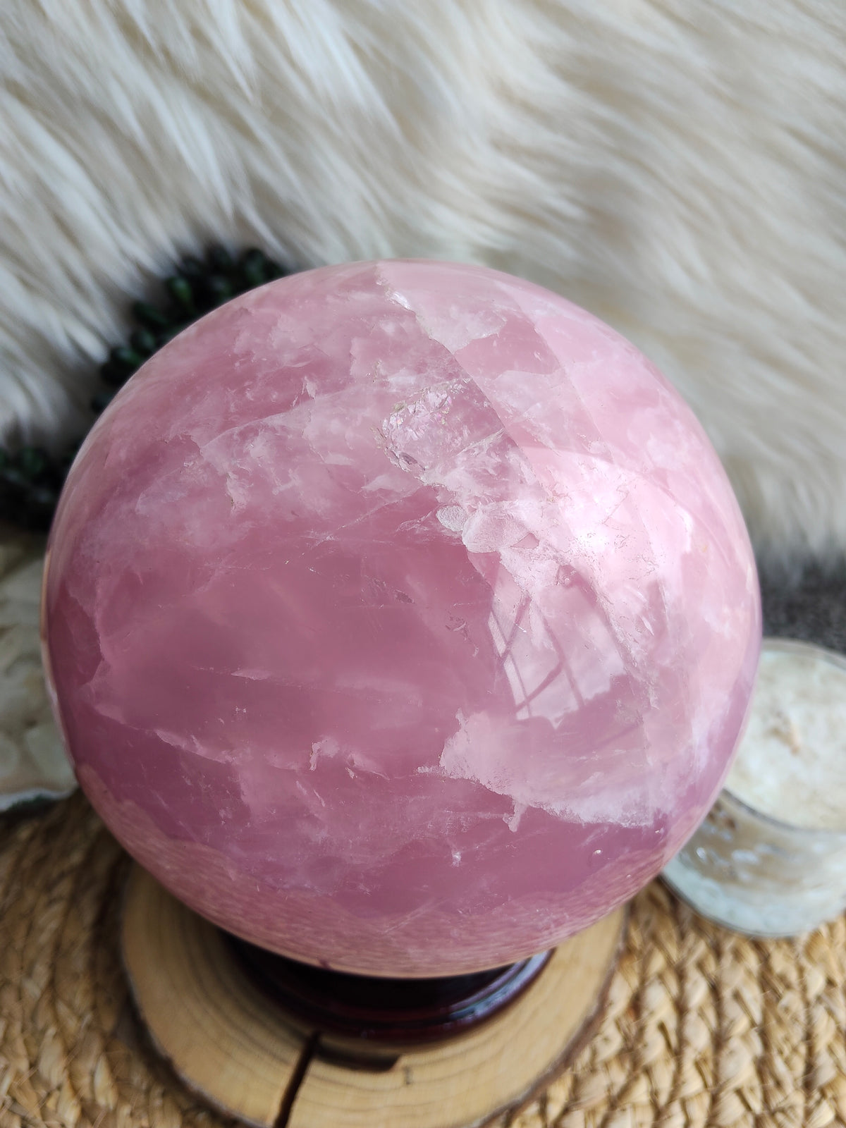 Large Rose Quartz Sphere