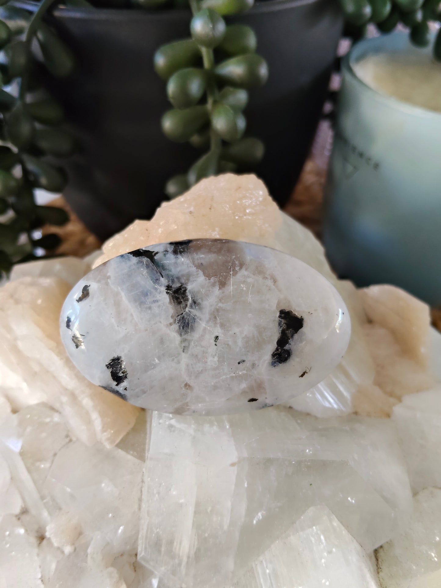 Rainbow Moonstone Palmstones