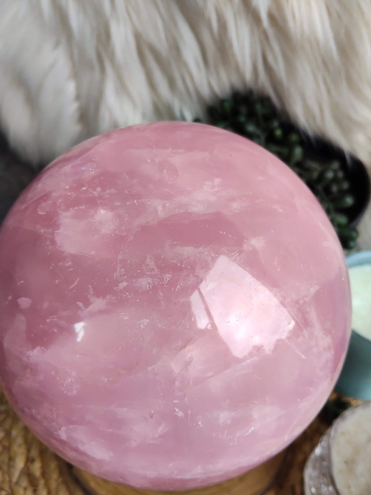 Large Rose Quartz Sphere