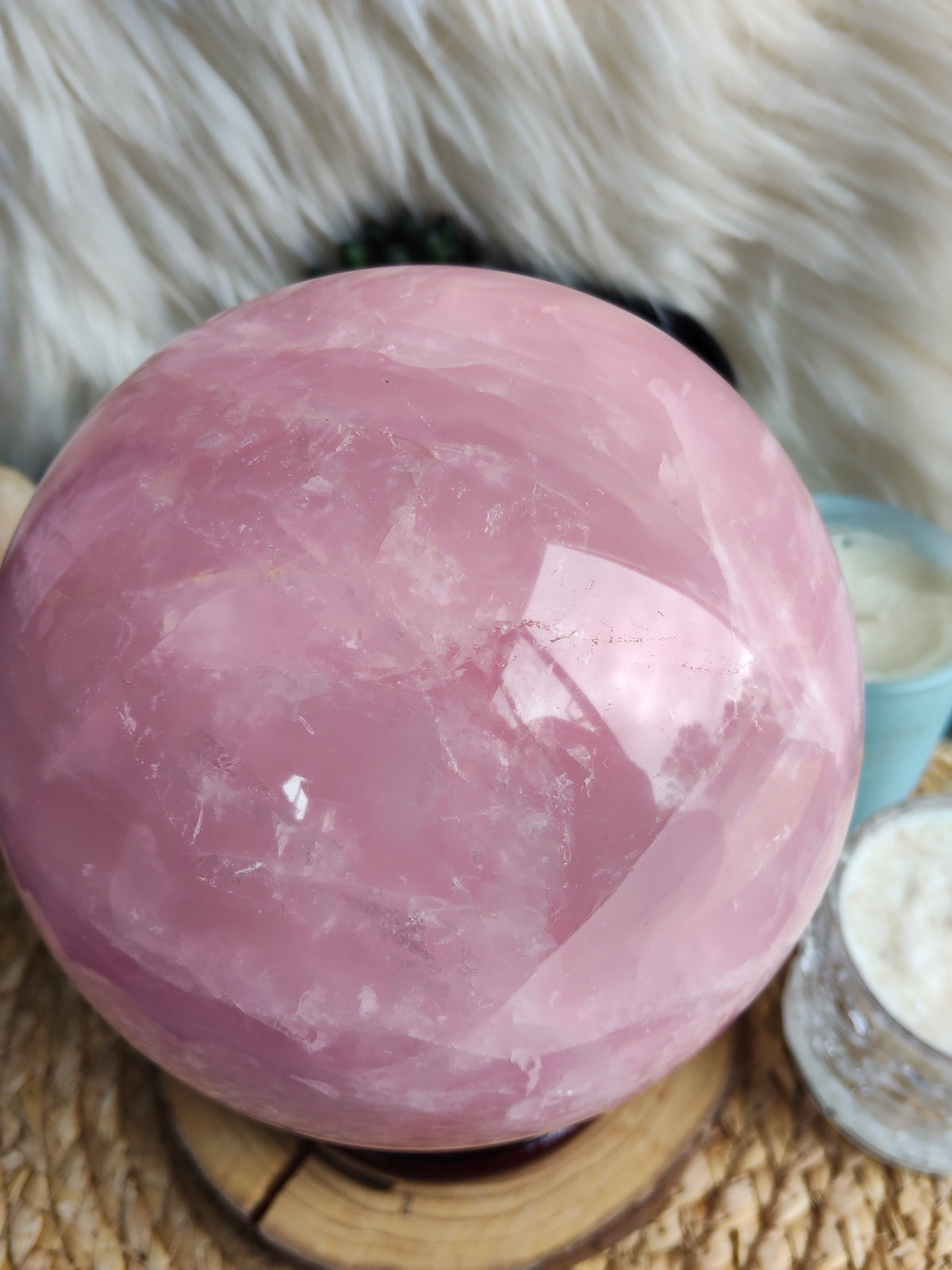 Large Rose Quartz Sphere