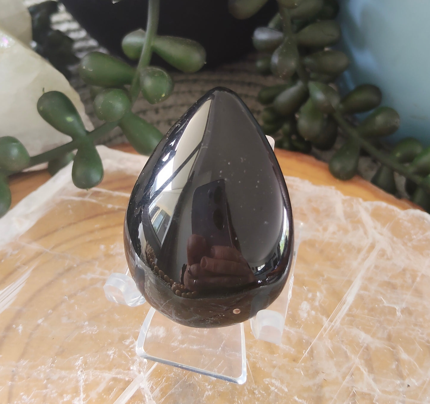 Rainbow Obsidian Teardrops