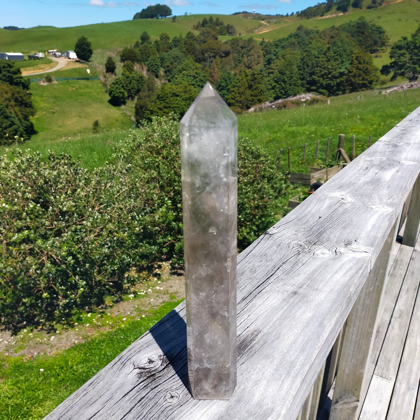 Large Smokey Quartz Tower